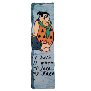 Vintage 80s Fred Flintstone Bookmark 1988 Hanna-Barbera, One Stop Posters 2-1010